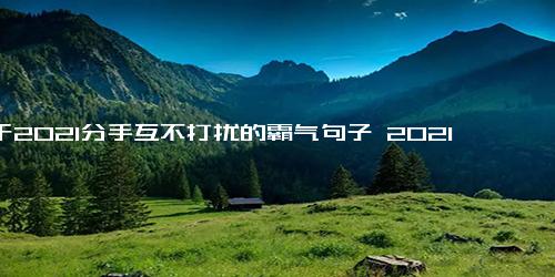 关于2021分手互不打扰的霸气句子 2021彻底分手绝情的话